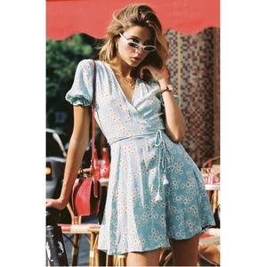 Faithfull the Brand Mira Wrap Dress Zhoe Floral